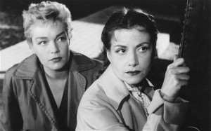 Simone Signoret (left) and Véra Clouzot in "Diabolique."