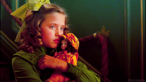 Liesel Matthews as Sara Crewe finds little comfort at the boarding house in "A LIttle Princess."