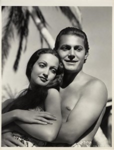 Dorothy Lamour and John Hall in "The Hurricane."