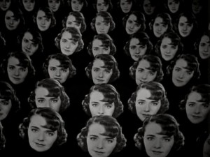 One of the spectacular Busby Berkeley effects in "Dames."