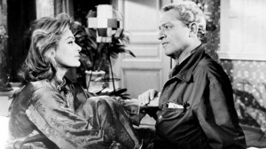Jules Dassin (right) wants to reform Melina Mercouri in "Never on Sunday."