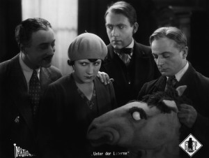 From left, Hubert von Meyerinck, Lissy Arna, Mathias Wieman and Paul Heidemann in "Under the Lantern."